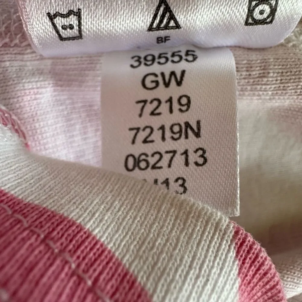 Hanna Andersson size 5 crossover Fresh Pink Long John Pajama TOP ONLY